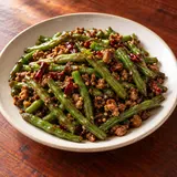 Illustrative image of Szechuan Spicy Green Beans with Pork